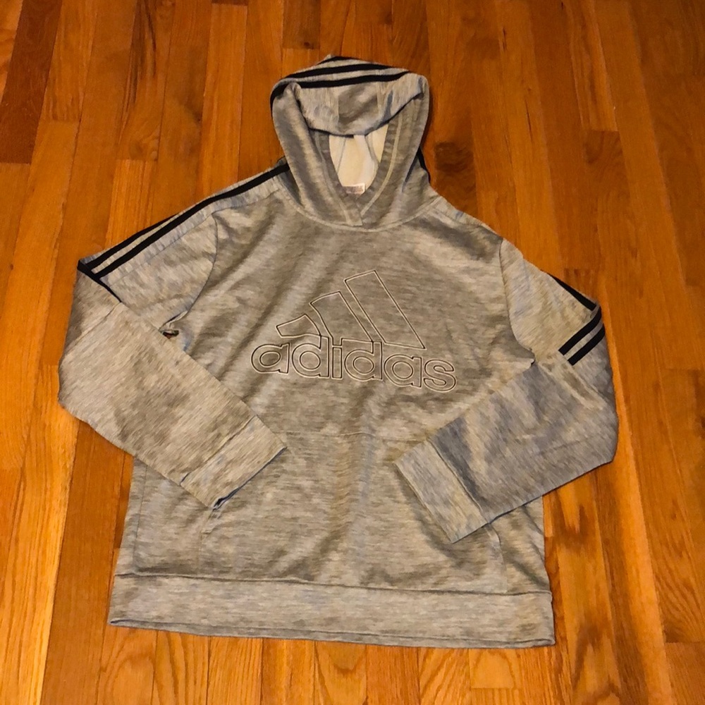 Adidas - Gray Athletic Hoodie